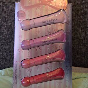 Wendy Bellissimo Clean Beauty Cosmetics Glossy Lip Balm Set (4pc)